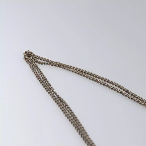 BALLY Chain Shoulder Bag Leather Brown Gold Auth bs22953 - Picture 9 of 16